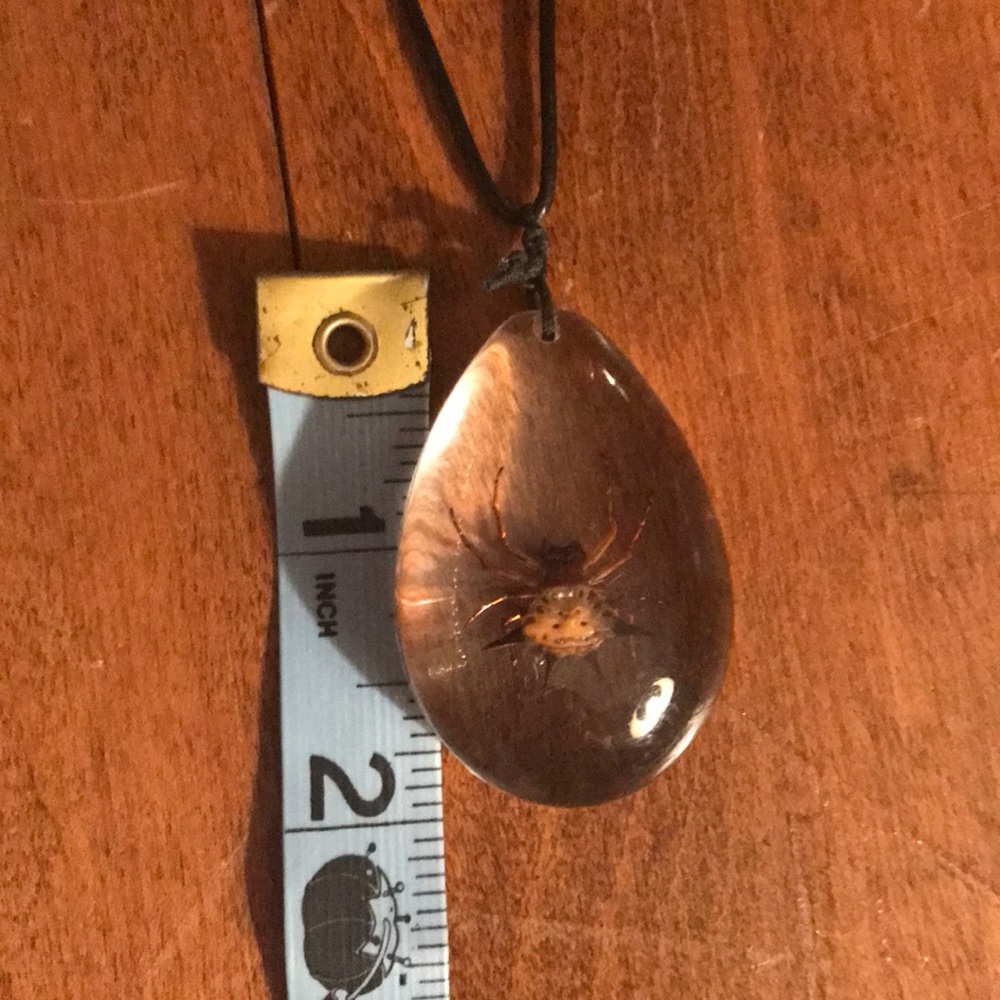 Resin Spider necklace